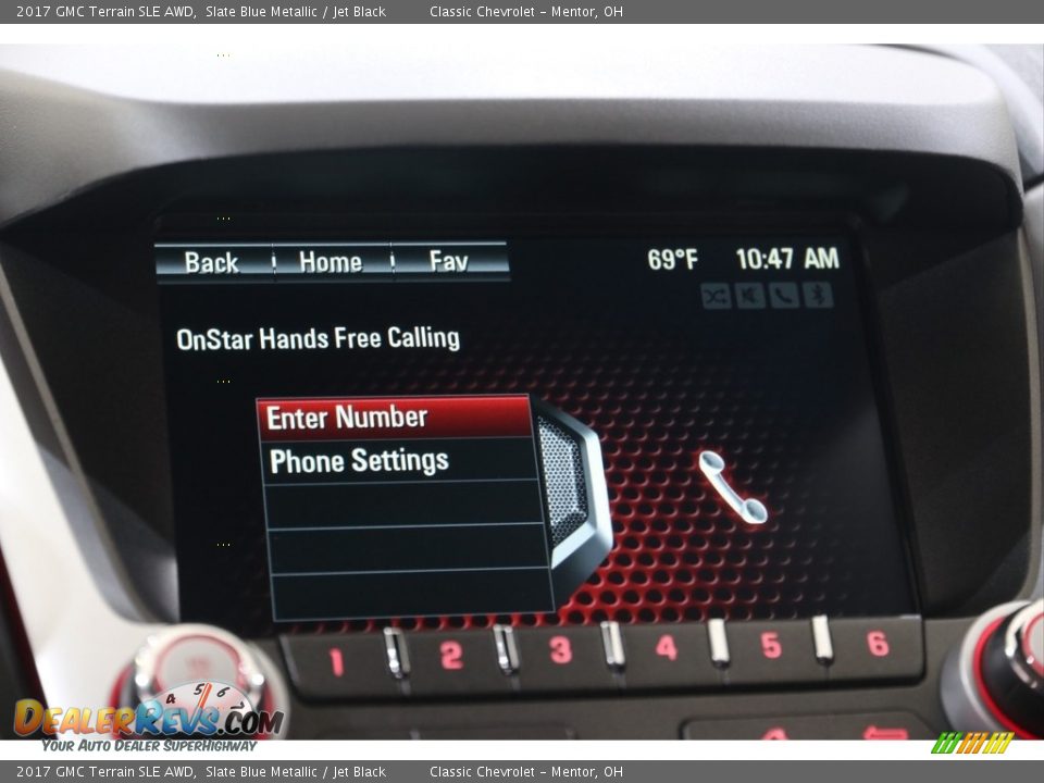 2017 GMC Terrain SLE AWD Slate Blue Metallic / Jet Black Photo #10