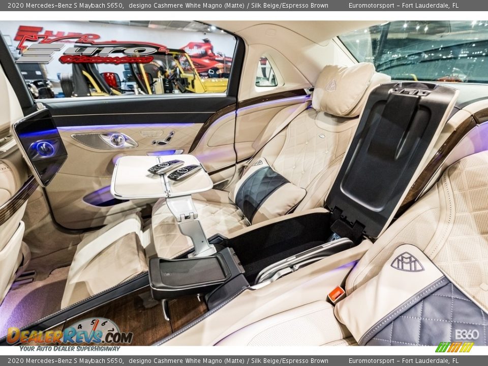 2020 Mercedes-Benz S Maybach S650 designo Cashmere White Magno (Matte) / Silk Beige/Espresso Brown Photo #14