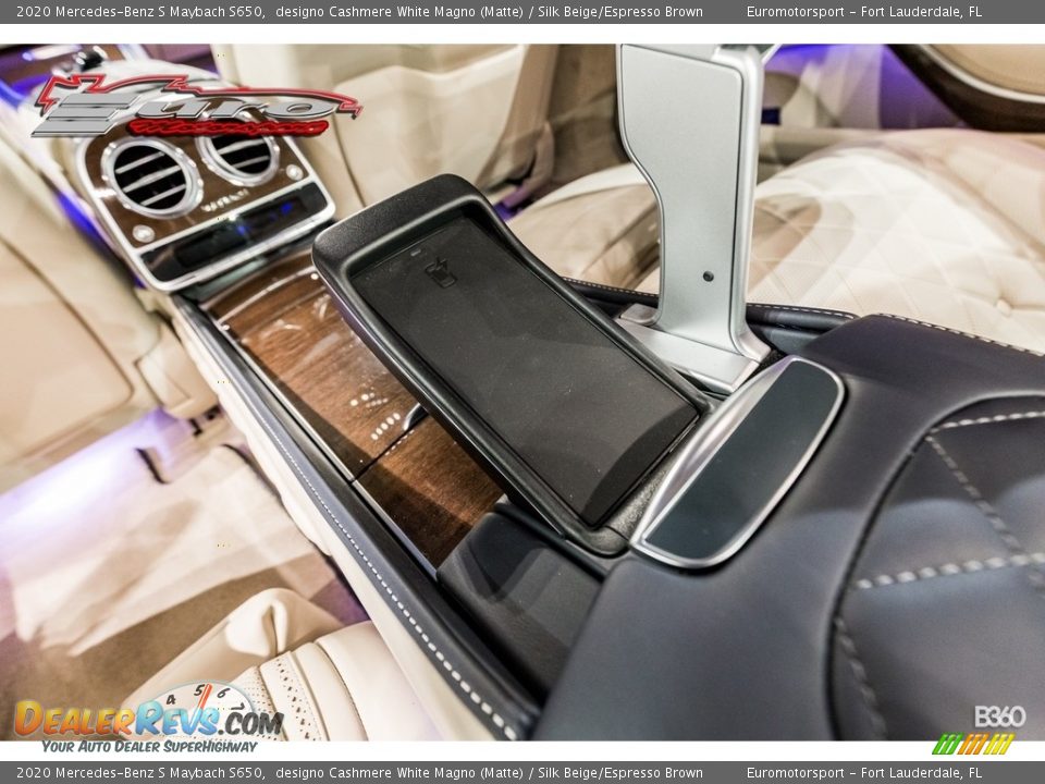 2020 Mercedes-Benz S Maybach S650 designo Cashmere White Magno (Matte) / Silk Beige/Espresso Brown Photo #15