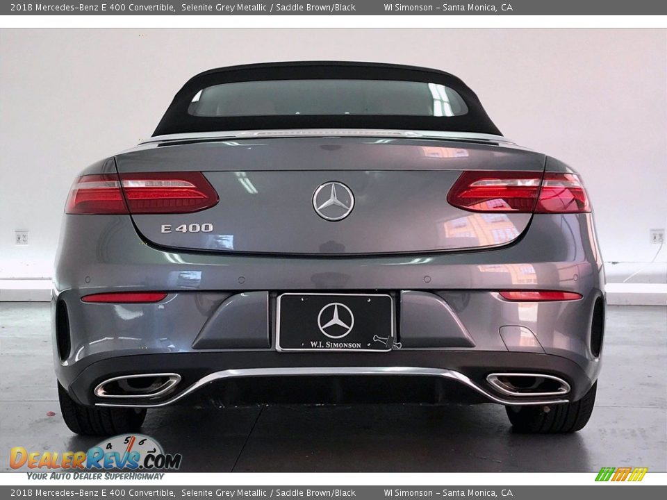 2018 Mercedes-Benz E 400 Convertible Selenite Grey Metallic / Saddle Brown/Black Photo #3