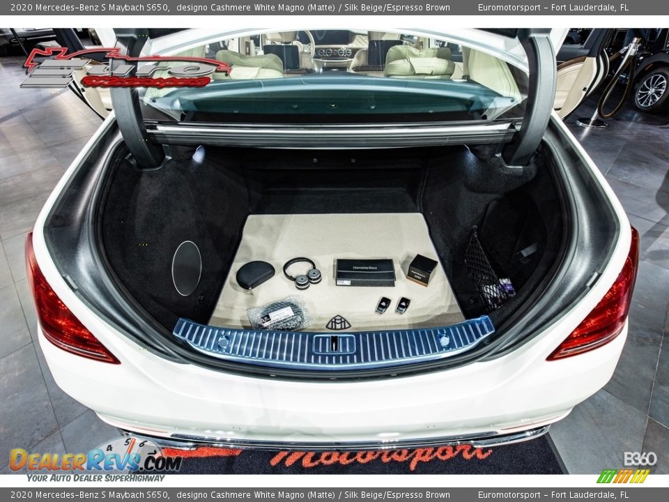 2020 Mercedes-Benz S Maybach S650 designo Cashmere White Magno (Matte) / Silk Beige/Espresso Brown Photo #18