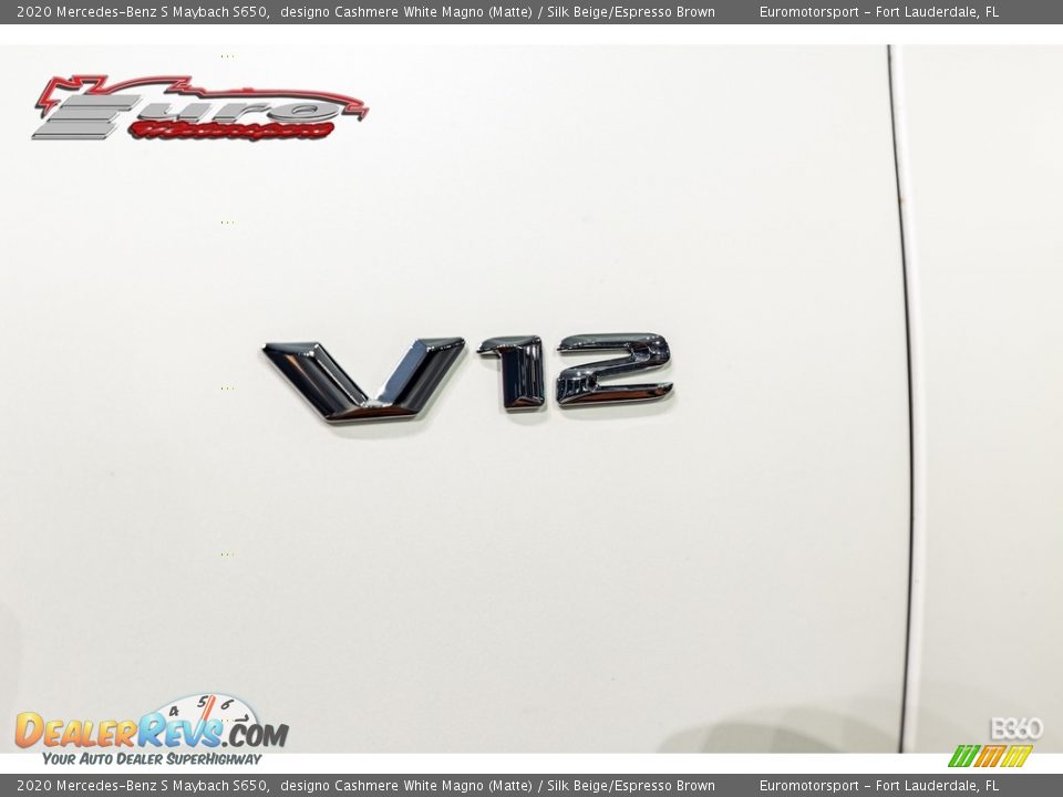 2020 Mercedes-Benz S Maybach S650 designo Cashmere White Magno (Matte) / Silk Beige/Espresso Brown Photo #24