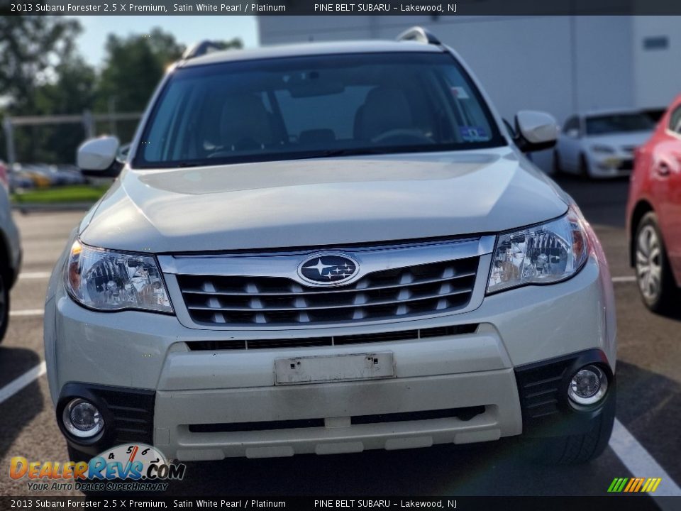 2013 Subaru Forester 2.5 X Premium Satin White Pearl / Platinum Photo #2