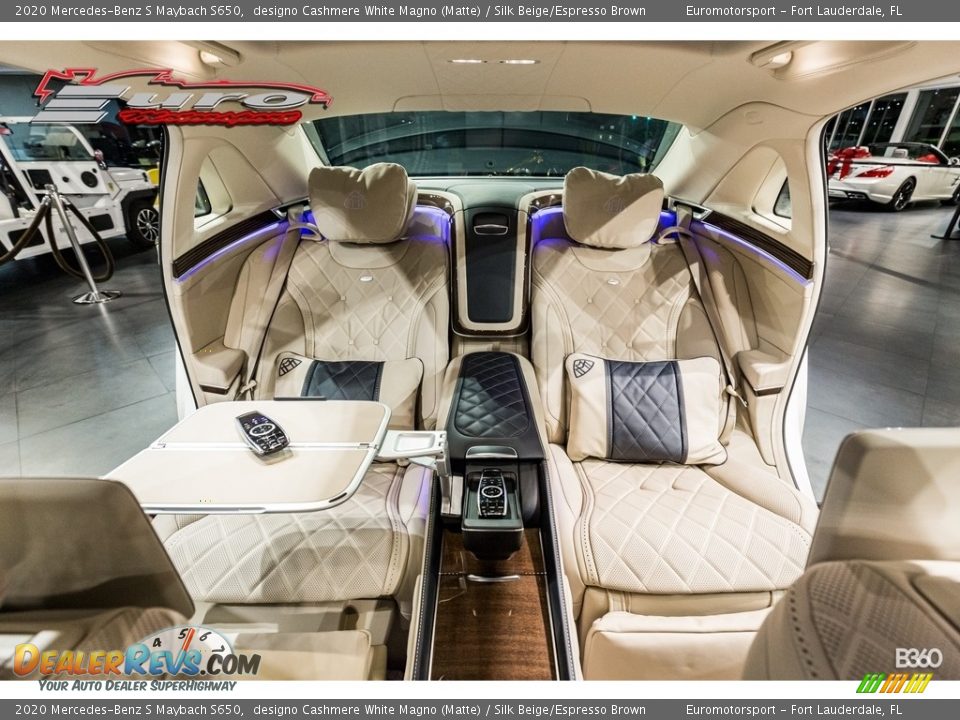 2020 Mercedes-Benz S Maybach S650 designo Cashmere White Magno (Matte) / Silk Beige/Espresso Brown Photo #25