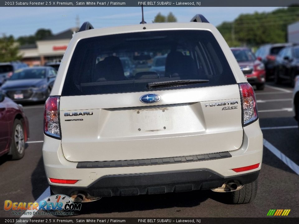 2013 Subaru Forester 2.5 X Premium Satin White Pearl / Platinum Photo #3