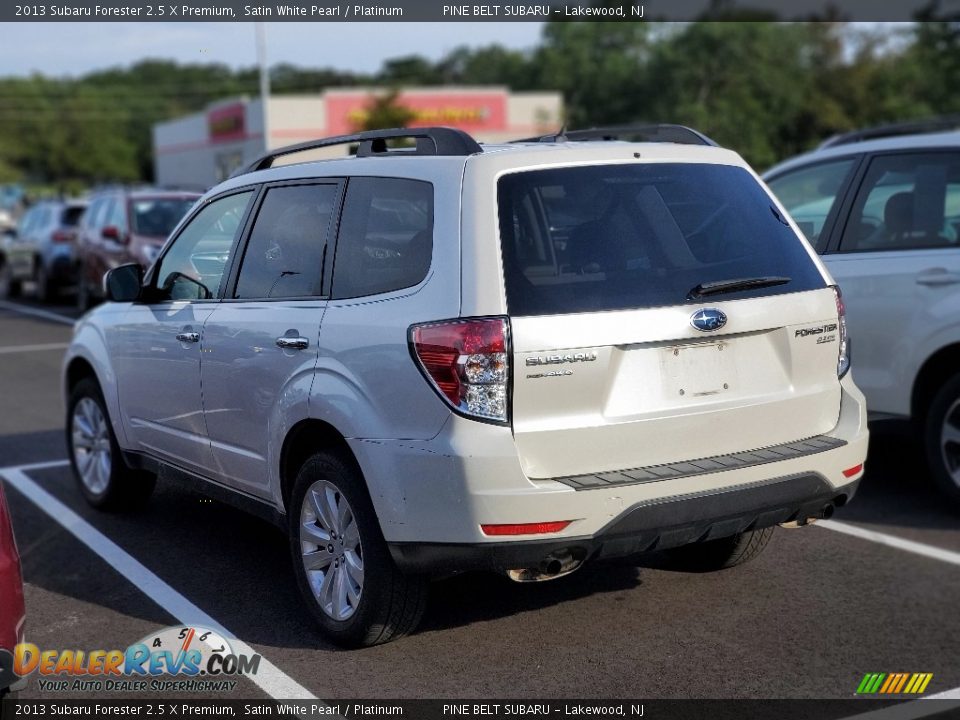 2013 Subaru Forester 2.5 X Premium Satin White Pearl / Platinum Photo #4