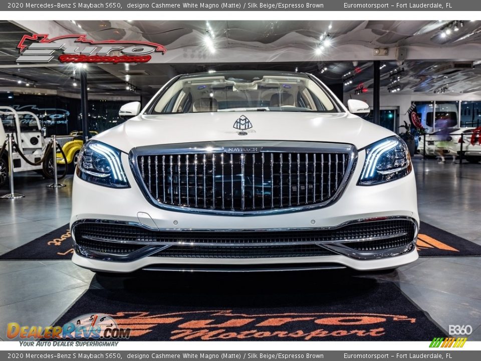 2020 Mercedes-Benz S Maybach S650 designo Cashmere White Magno (Matte) / Silk Beige/Espresso Brown Photo #27