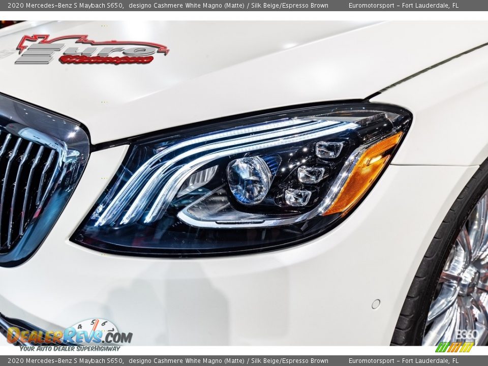 2020 Mercedes-Benz S Maybach S650 designo Cashmere White Magno (Matte) / Silk Beige/Espresso Brown Photo #29