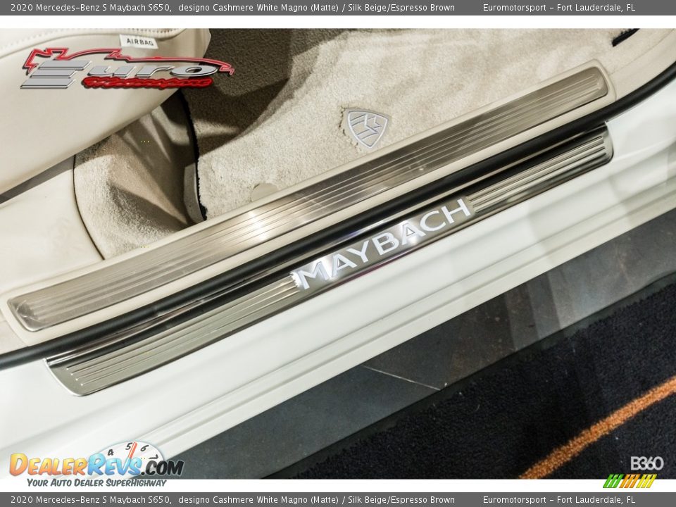2020 Mercedes-Benz S Maybach S650 designo Cashmere White Magno (Matte) / Silk Beige/Espresso Brown Photo #32