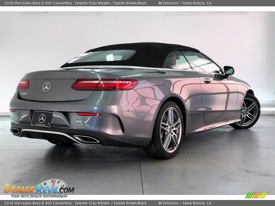 2018 Mercedes-Benz E 400 Convertible Selenite Grey Metallic / Saddle Brown/Black Photo #16