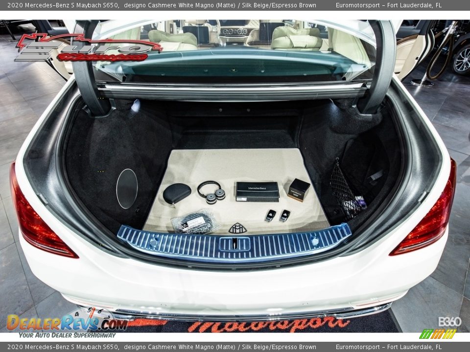 2020 Mercedes-Benz S Maybach S650 designo Cashmere White Magno (Matte) / Silk Beige/Espresso Brown Photo #33