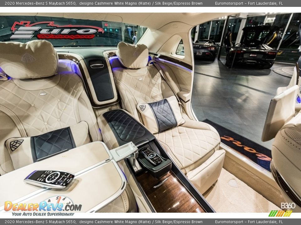 2020 Mercedes-Benz S Maybach S650 designo Cashmere White Magno (Matte) / Silk Beige/Espresso Brown Photo #35