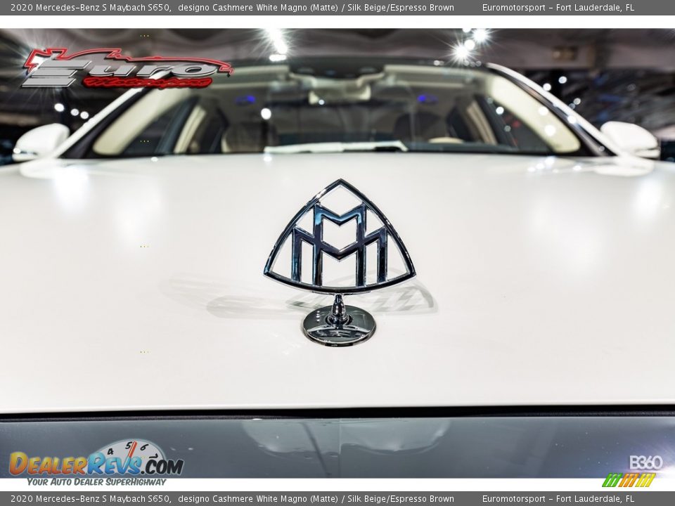 2020 Mercedes-Benz S Maybach S650 designo Cashmere White Magno (Matte) / Silk Beige/Espresso Brown Photo #40