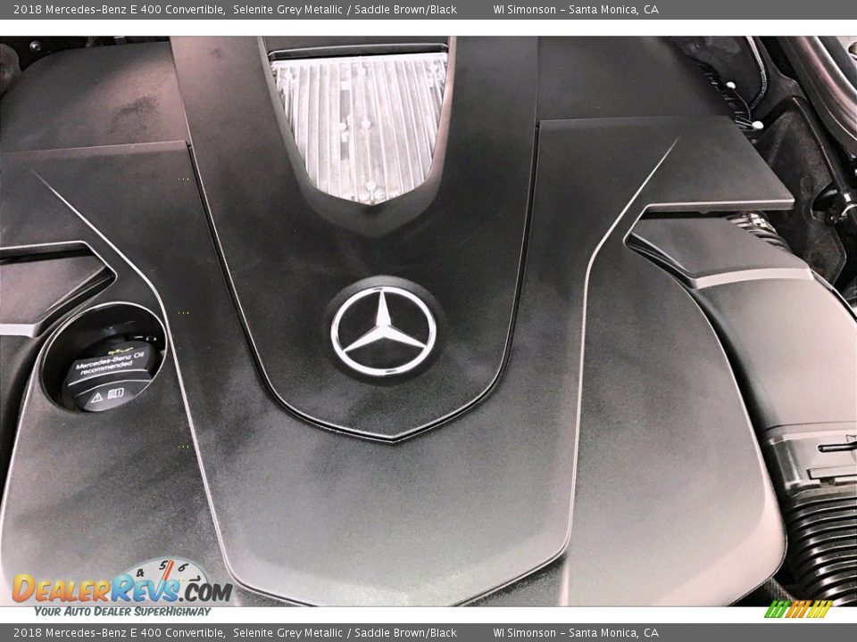 2018 Mercedes-Benz E 400 Convertible Selenite Grey Metallic / Saddle Brown/Black Photo #31