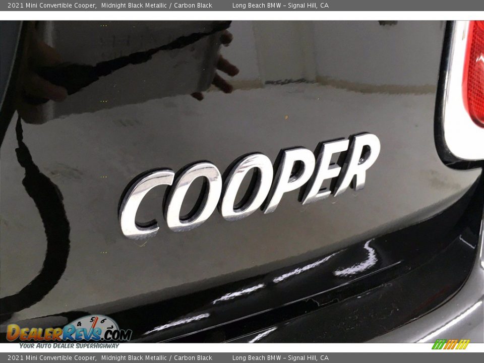 2021 Mini Convertible Cooper Midnight Black Metallic / Carbon Black Photo #16