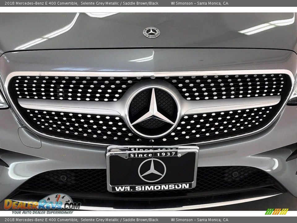 2018 Mercedes-Benz E 400 Convertible Selenite Grey Metallic / Saddle Brown/Black Photo #33