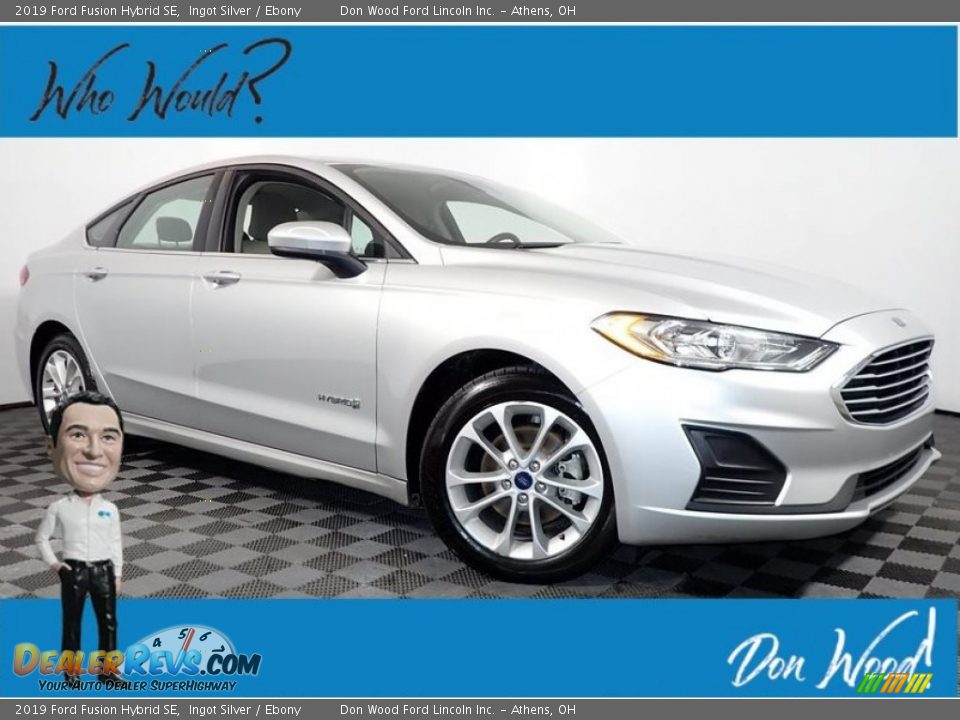 2019 Ford Fusion Hybrid SE Ingot Silver / Ebony Photo #1