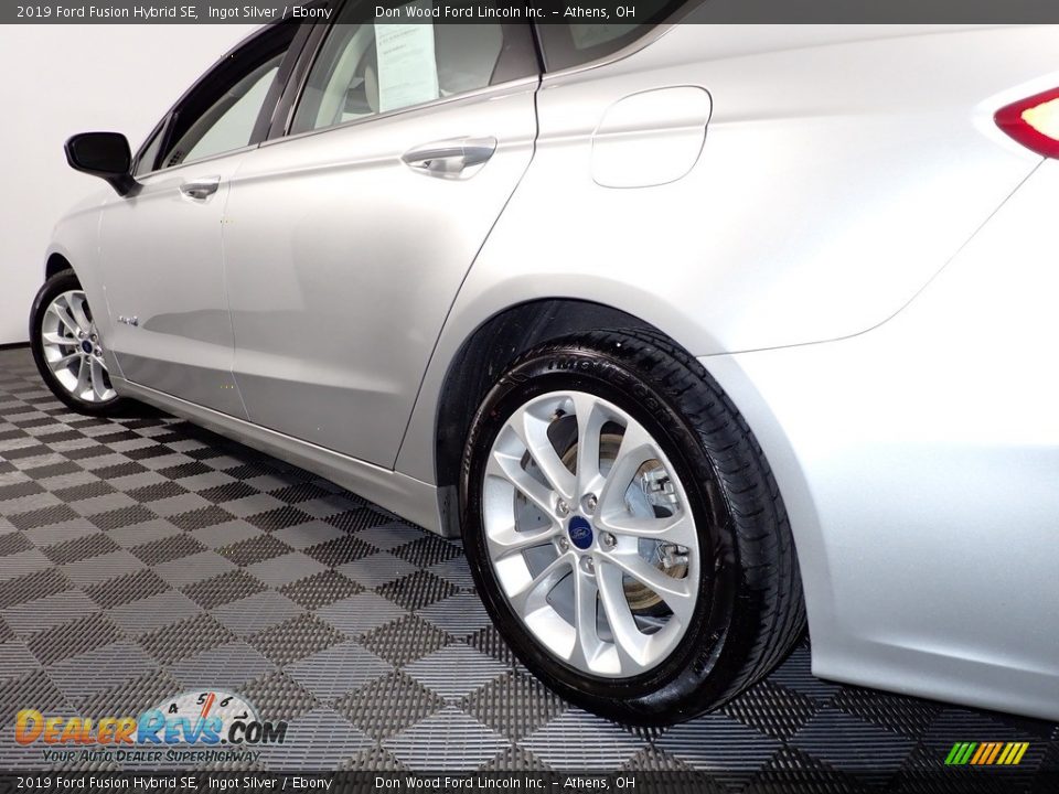 2019 Ford Fusion Hybrid SE Ingot Silver / Ebony Photo #10