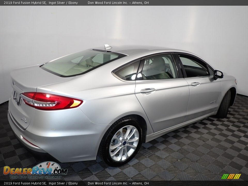2019 Ford Fusion Hybrid SE Ingot Silver / Ebony Photo #14