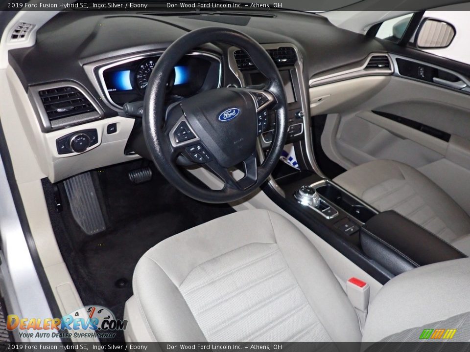 2019 Ford Fusion Hybrid SE Ingot Silver / Ebony Photo #18