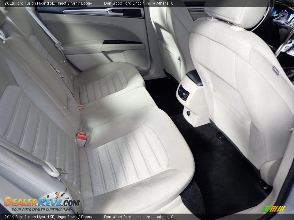 2019 Ford Fusion Hybrid SE Ingot Silver / Ebony Photo #22