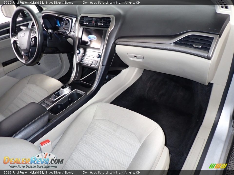 2019 Ford Fusion Hybrid SE Ingot Silver / Ebony Photo #25