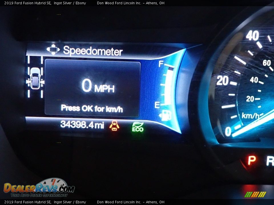 2019 Ford Fusion Hybrid SE Ingot Silver / Ebony Photo #27