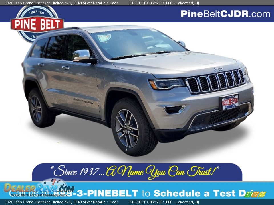 2020 Jeep Grand Cherokee Limited 4x4 Billet Silver Metallic / Black Photo #1