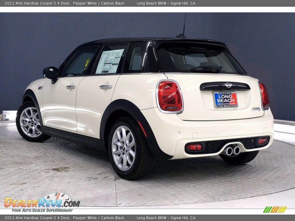 2021 Mini Hardtop Cooper S 4 Door Pepper White / Carbon Black Photo #3