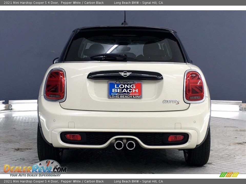 2021 Mini Hardtop Cooper S 4 Door Pepper White / Carbon Black Photo #4