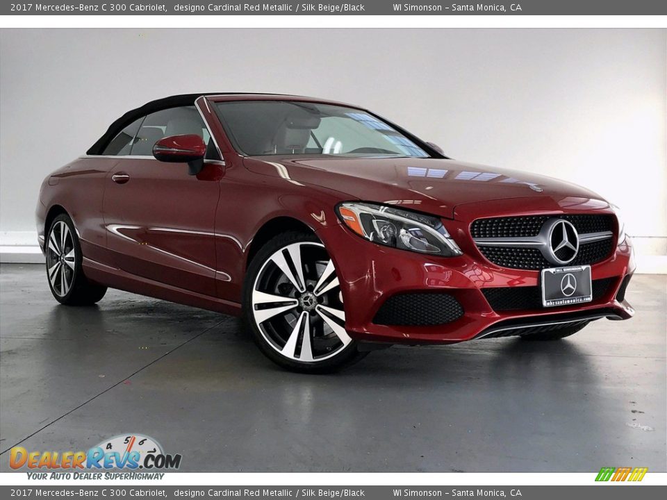 2017 Mercedes-Benz C 300 Cabriolet designo Cardinal Red Metallic / Silk Beige/Black Photo #34