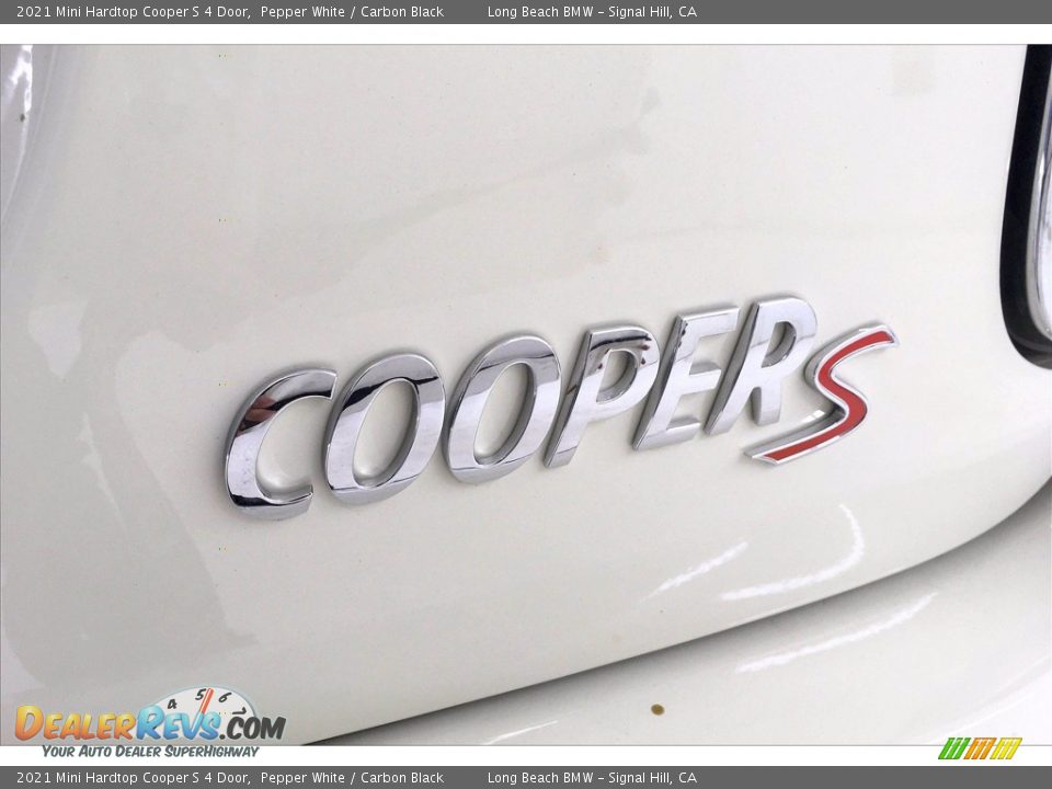 2021 Mini Hardtop Cooper S 4 Door Pepper White / Carbon Black Photo #16