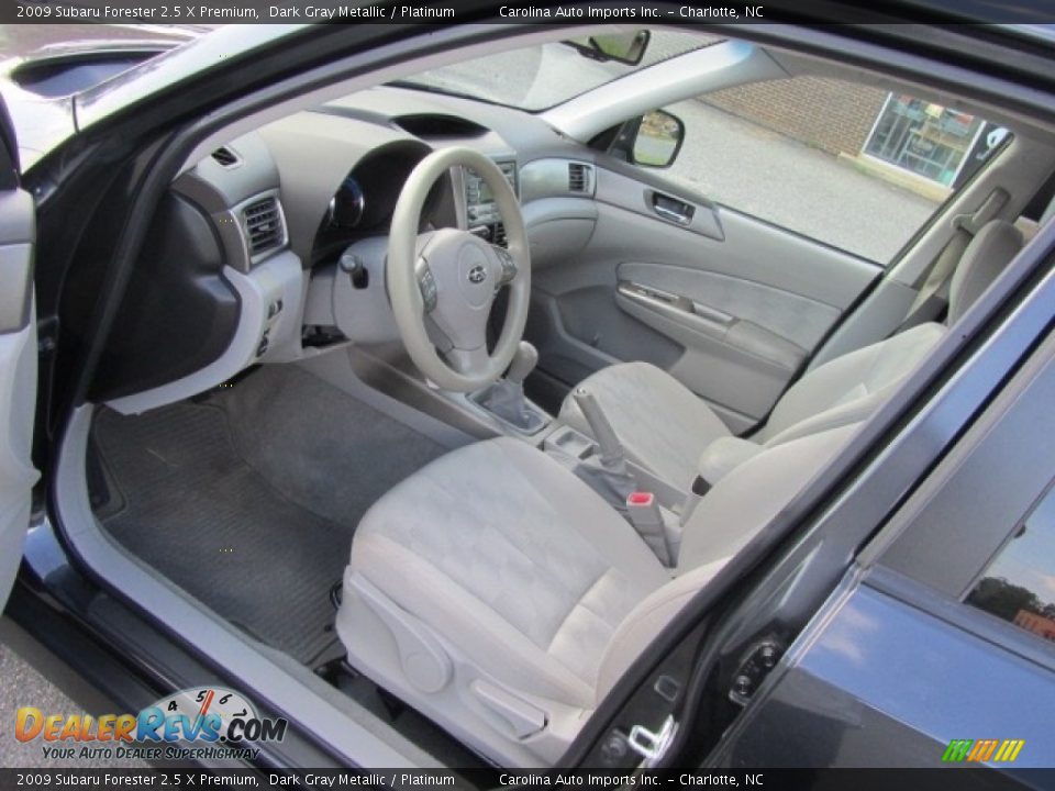 2009 Subaru Forester 2.5 X Premium Dark Gray Metallic / Platinum Photo #17