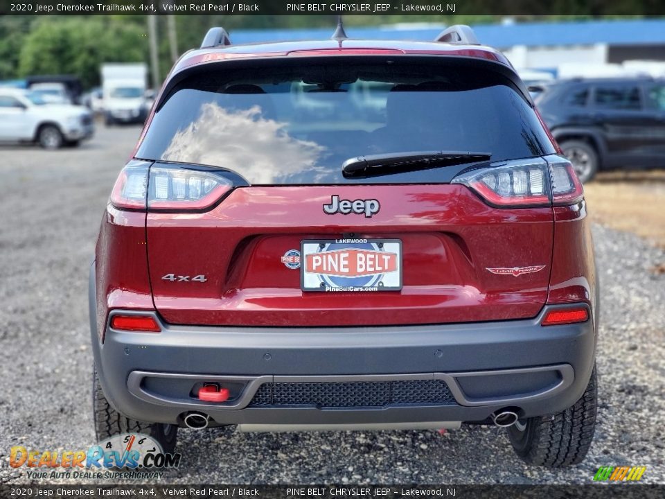 2020 Jeep Cherokee Trailhawk 4x4 Velvet Red Pearl / Black Photo #6