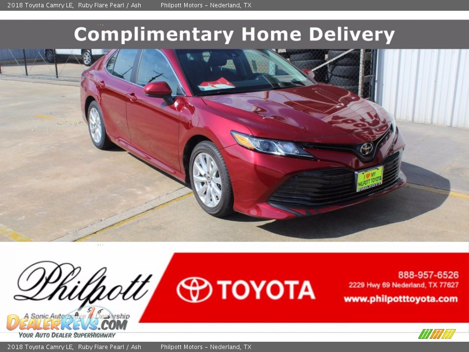 2018 Toyota Camry LE Ruby Flare Pearl / Ash Photo #1