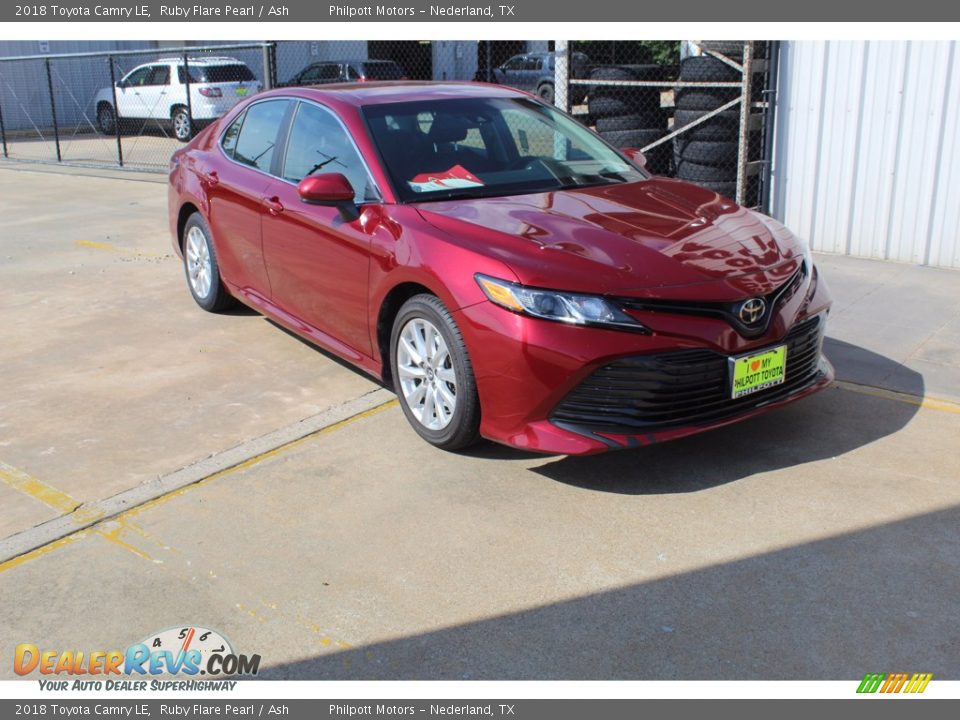 2018 Toyota Camry LE Ruby Flare Pearl / Ash Photo #2