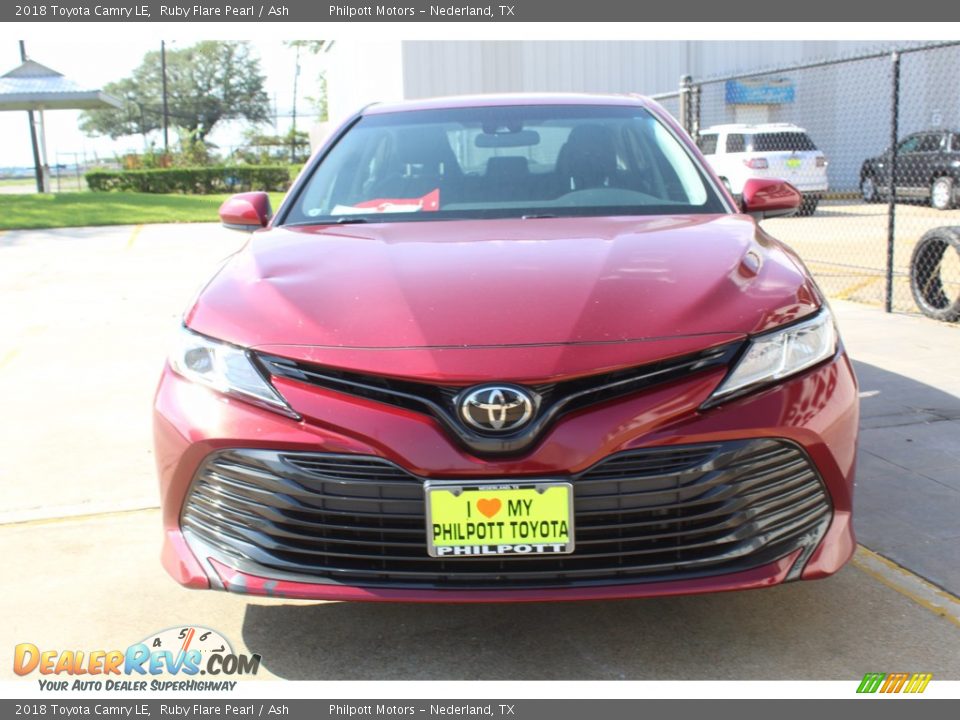 2018 Toyota Camry LE Ruby Flare Pearl / Ash Photo #3