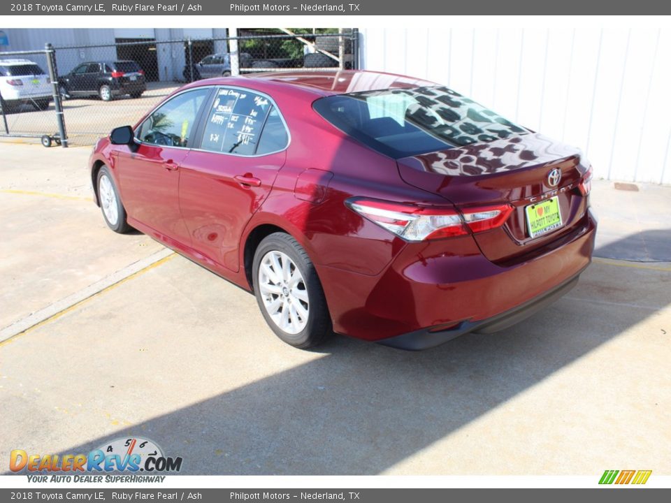 2018 Toyota Camry LE Ruby Flare Pearl / Ash Photo #6