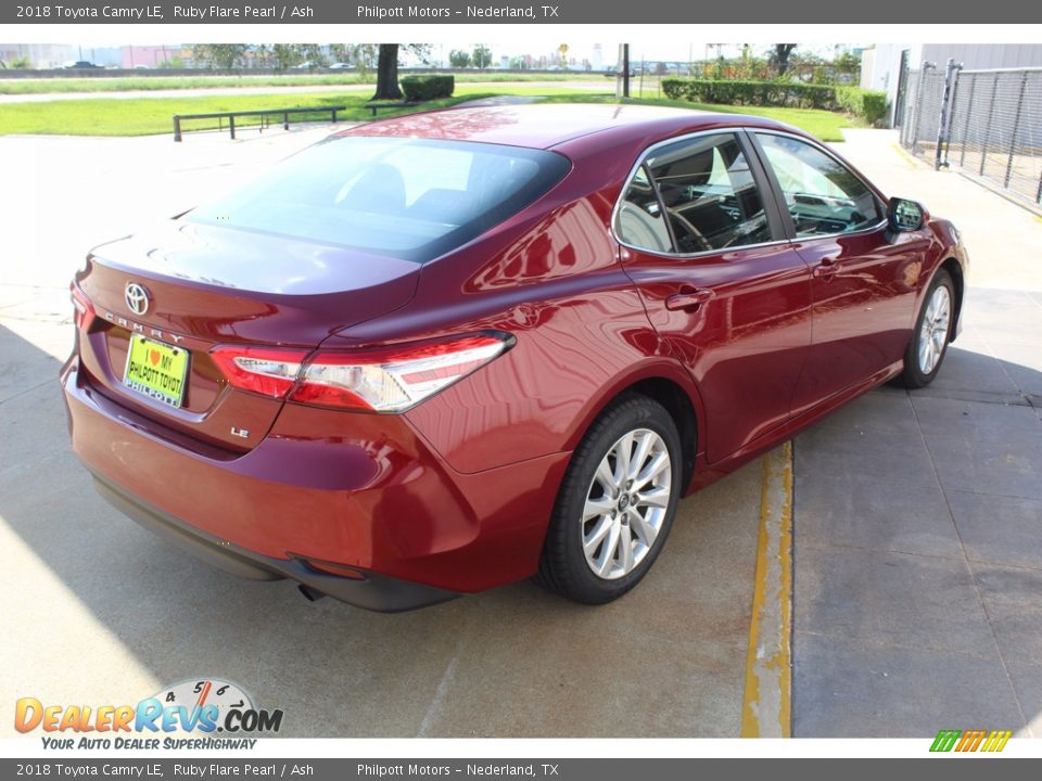 2018 Toyota Camry LE Ruby Flare Pearl / Ash Photo #8