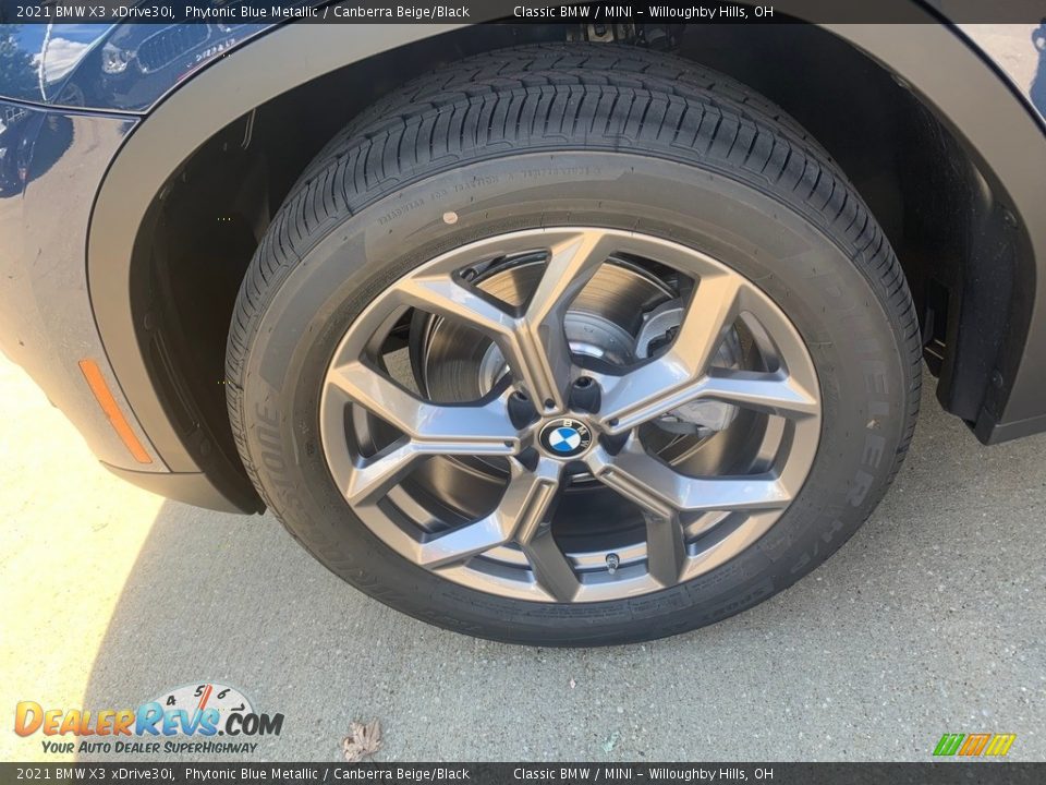 2021 BMW X3 xDrive30i Phytonic Blue Metallic / Canberra Beige/Black Photo #5