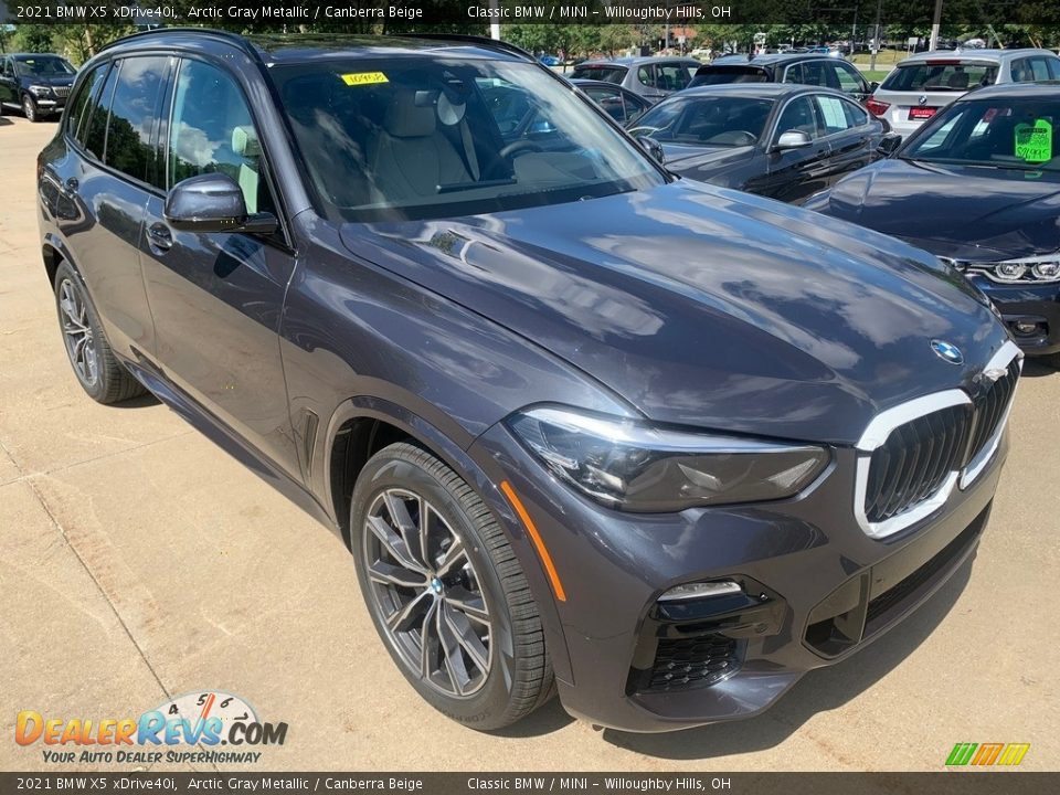 2021 BMW X5 xDrive40i Arctic Gray Metallic / Canberra Beige Photo #1