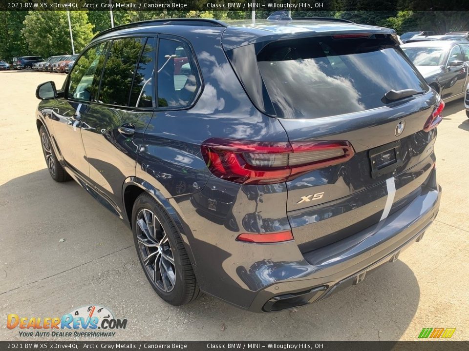 2021 BMW X5 xDrive40i Arctic Gray Metallic / Canberra Beige Photo #2