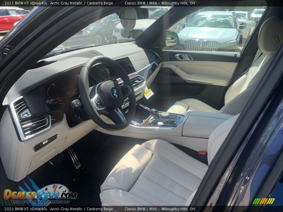 2021 BMW X5 xDrive40i Arctic Gray Metallic / Canberra Beige Photo #3