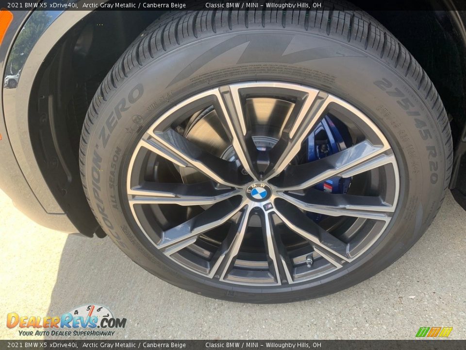 2021 BMW X5 xDrive40i Arctic Gray Metallic / Canberra Beige Photo #5