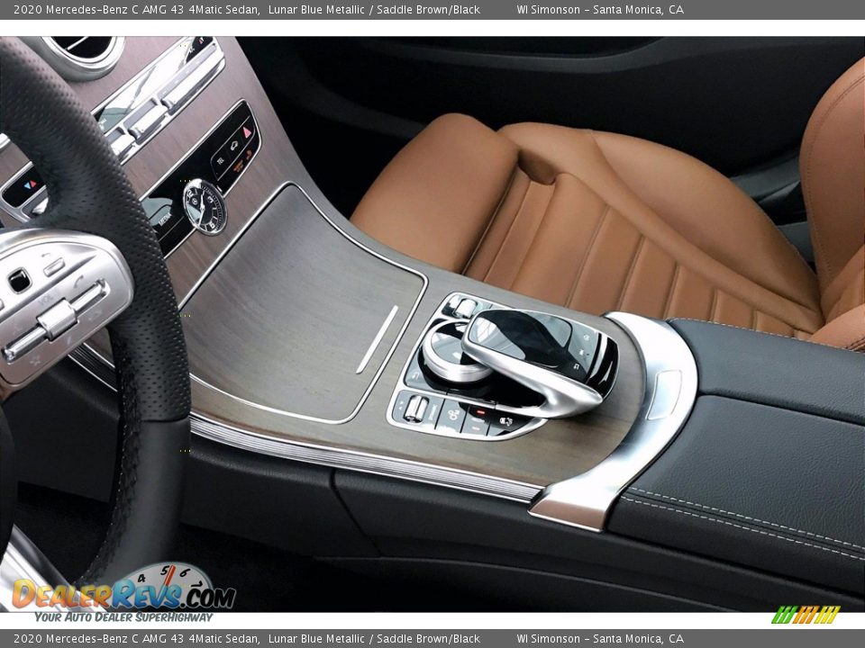 2020 Mercedes-Benz C AMG 43 4Matic Sedan Lunar Blue Metallic / Saddle Brown/Black Photo #7