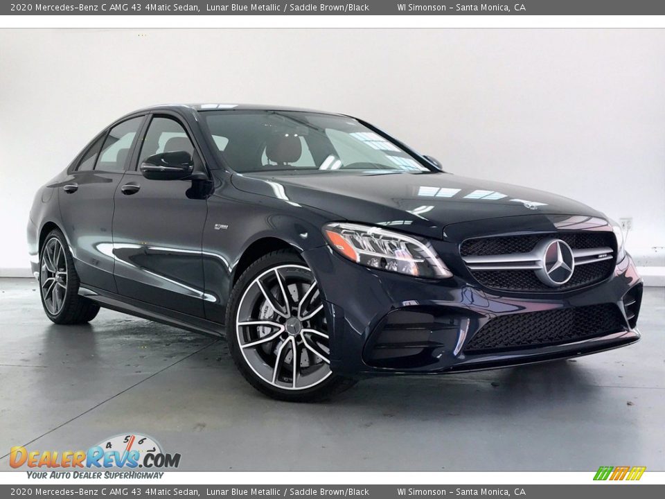 Front 3/4 View of 2020 Mercedes-Benz C AMG 43 4Matic Sedan Photo #10