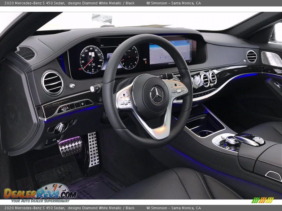 2020 Mercedes-Benz S 450 Sedan designo Diamond White Metallic / Black Photo #4