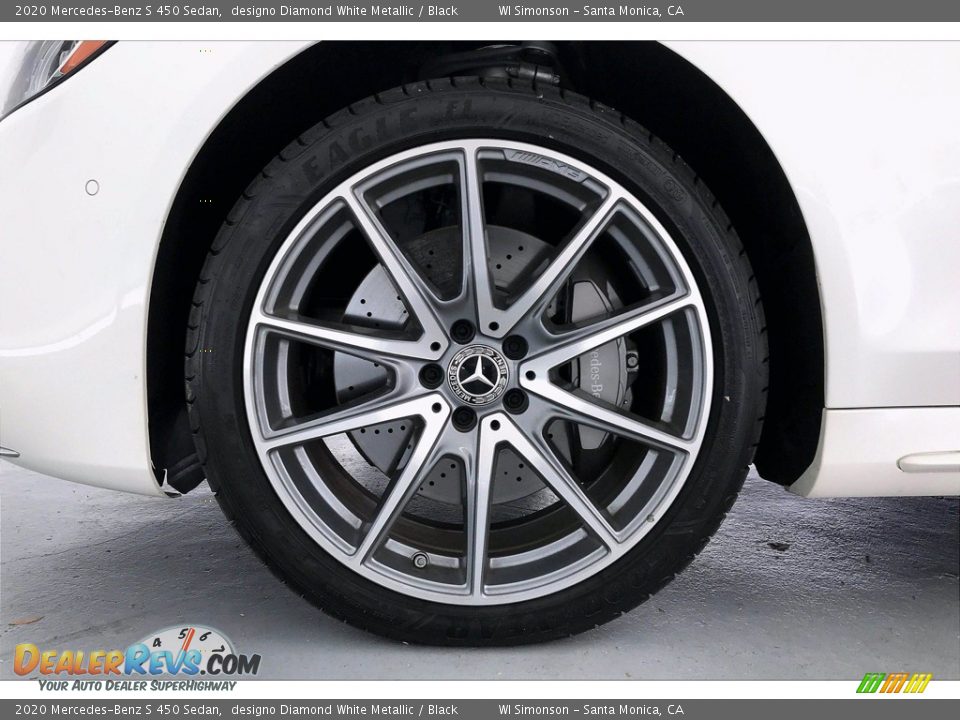 2020 Mercedes-Benz S 450 Sedan designo Diamond White Metallic / Black Photo #9