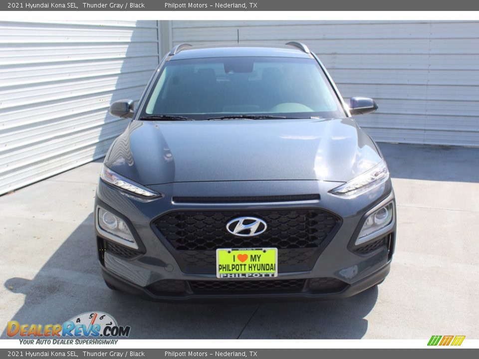 2021 Hyundai Kona SEL Thunder Gray / Black Photo #3