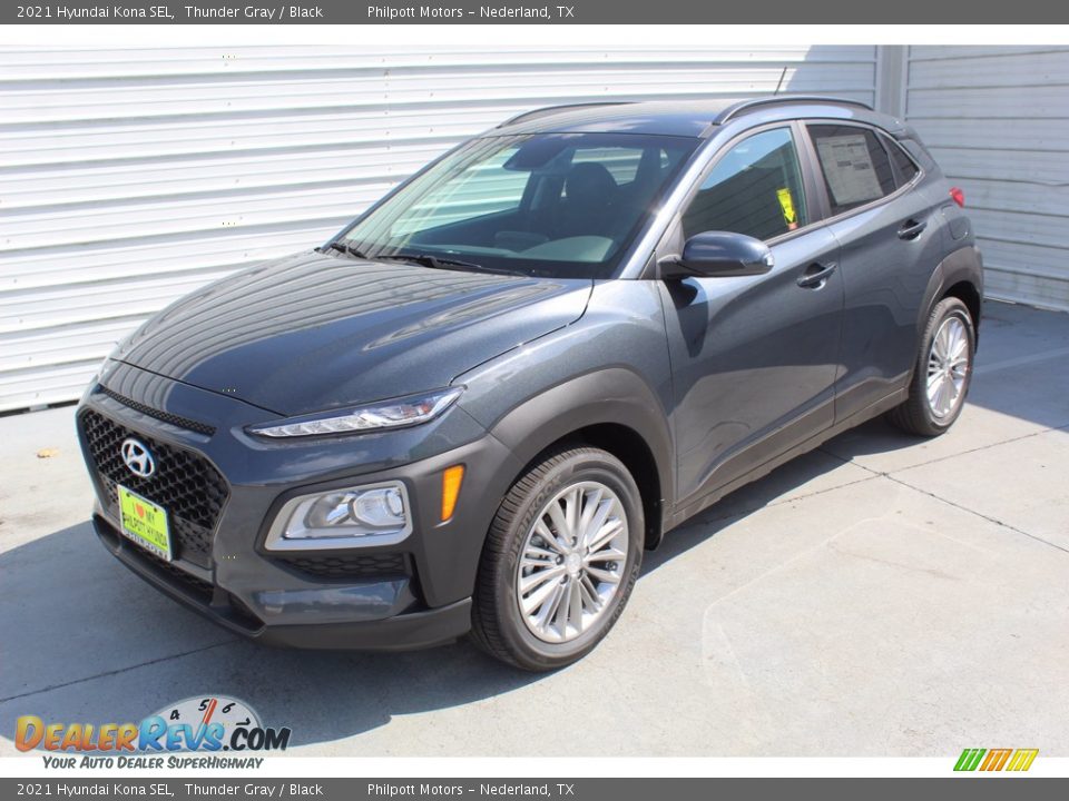 2021 Hyundai Kona SEL Thunder Gray / Black Photo #4
